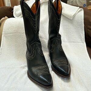 Frye Cowboy Boots - Black, Size 10M